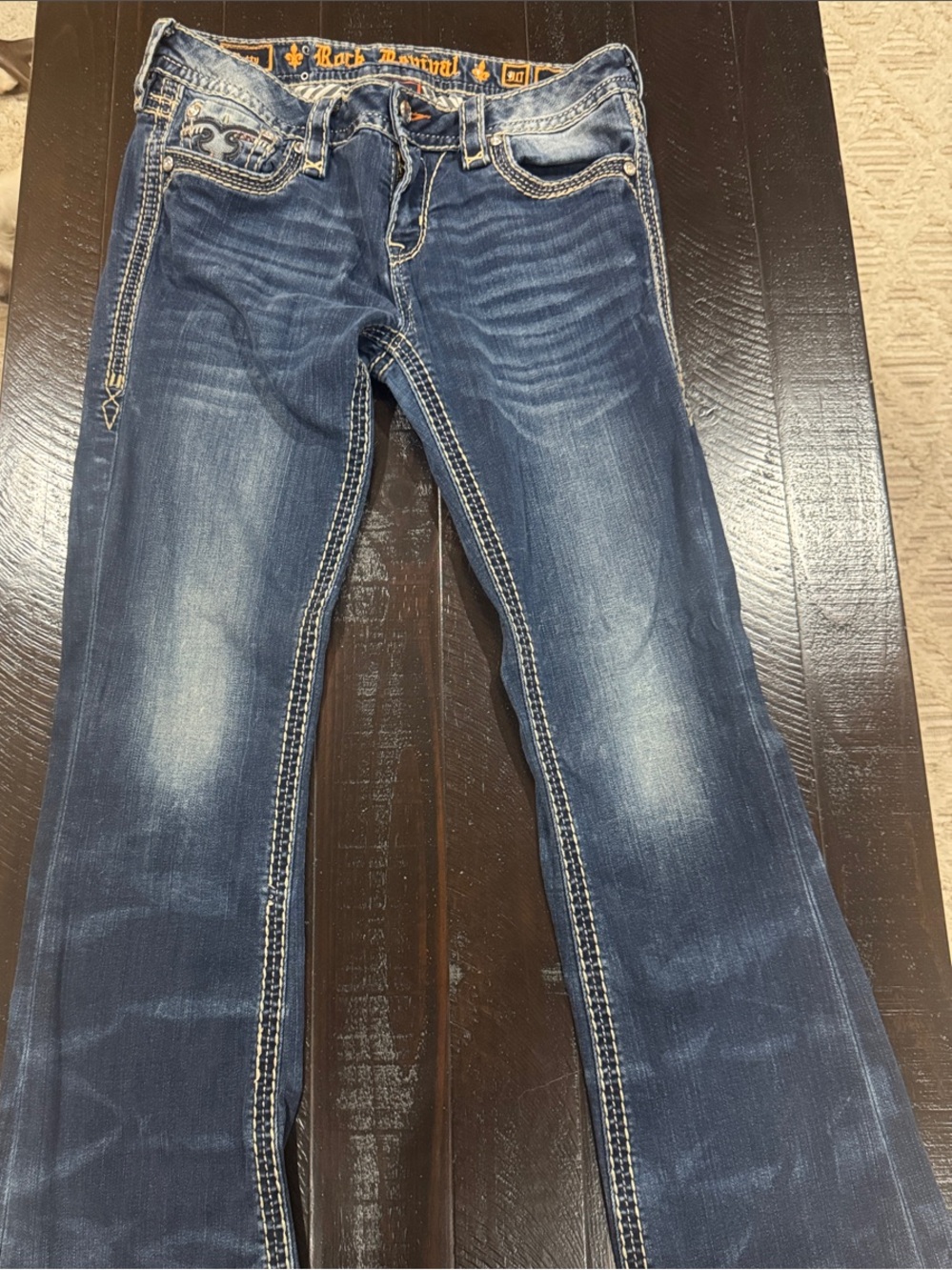 Rock Revival Dark Wash Women's Bootcut Jeans - Short length